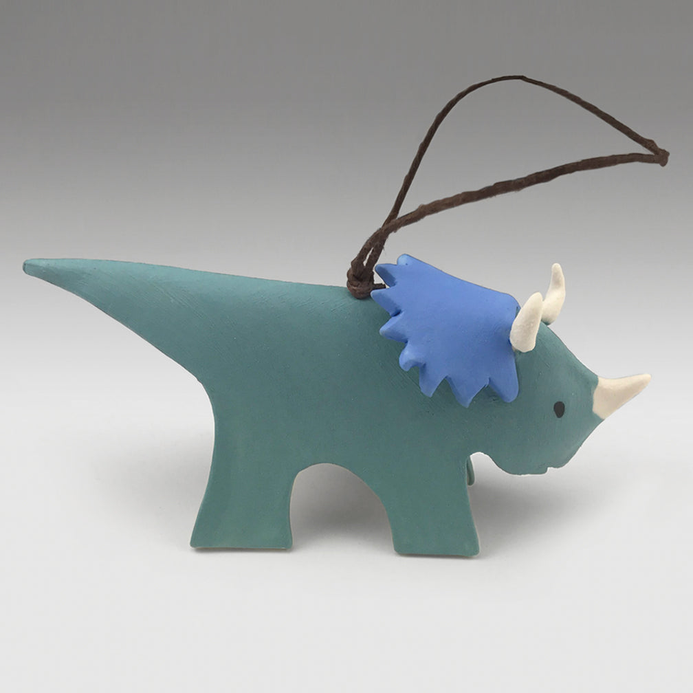 Evening Star Studio: Ornament: Triceratops