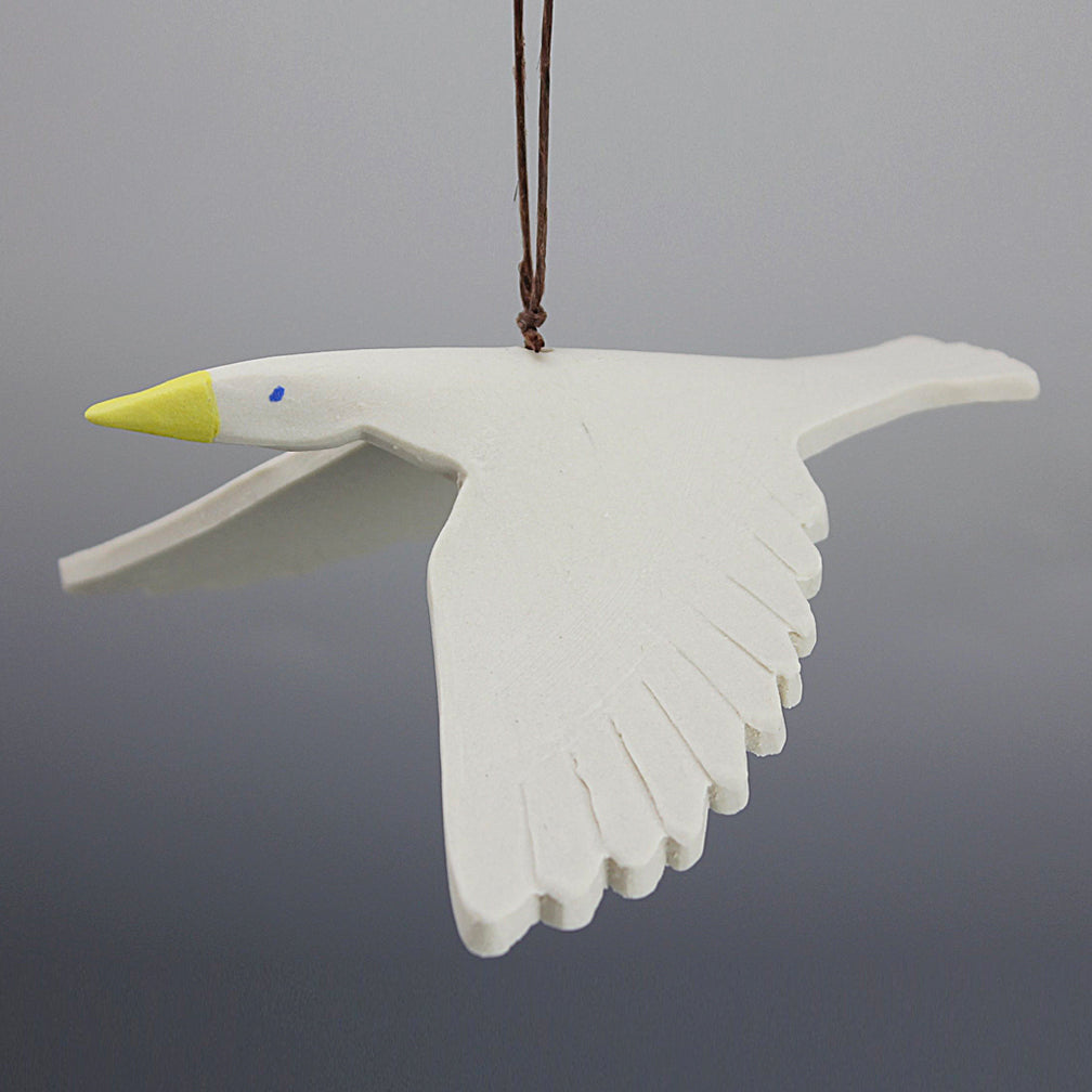 Evening Star Studio: Ornament: White Bird