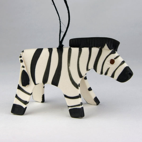 Evening Star Studio: Ornament: Zebra