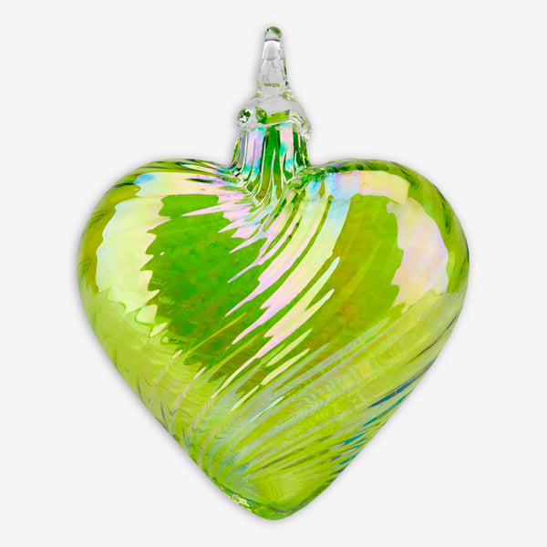 Glass Eye Studio: Birthstone Heart Ornaments: August / Peridot