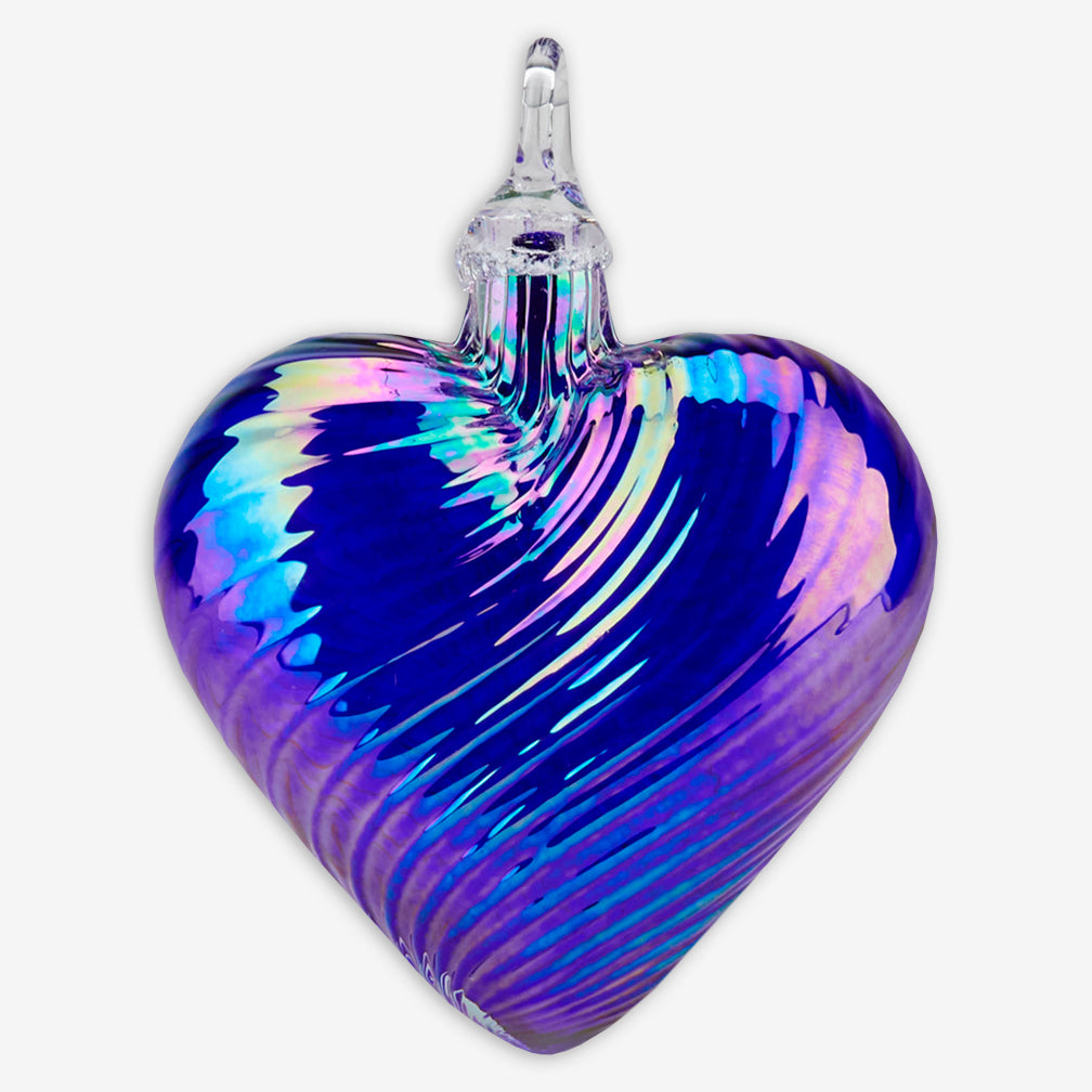 Glass Eye Studio: Birthstone Heart Ornaments: September / Sapphire