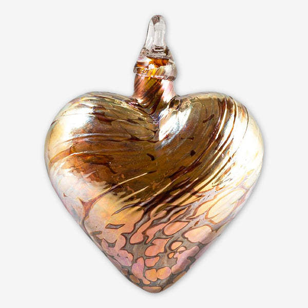 Glass Eye Studio: Classic Heart Ornaments: Golden Love