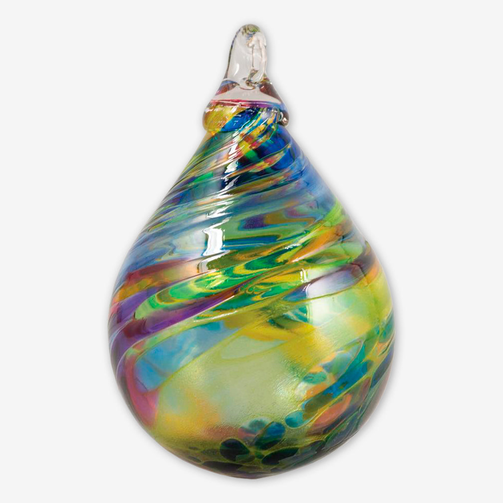 Glass Eye Studio: Raindrop Ornaments: Chameleon