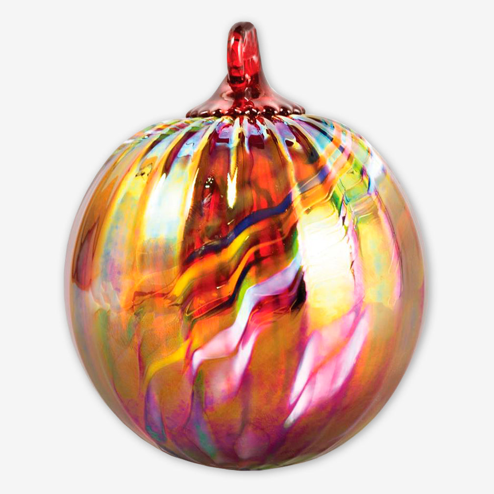 Glass Eye Studio: Classic Round Ornaments: Holiday Swirl