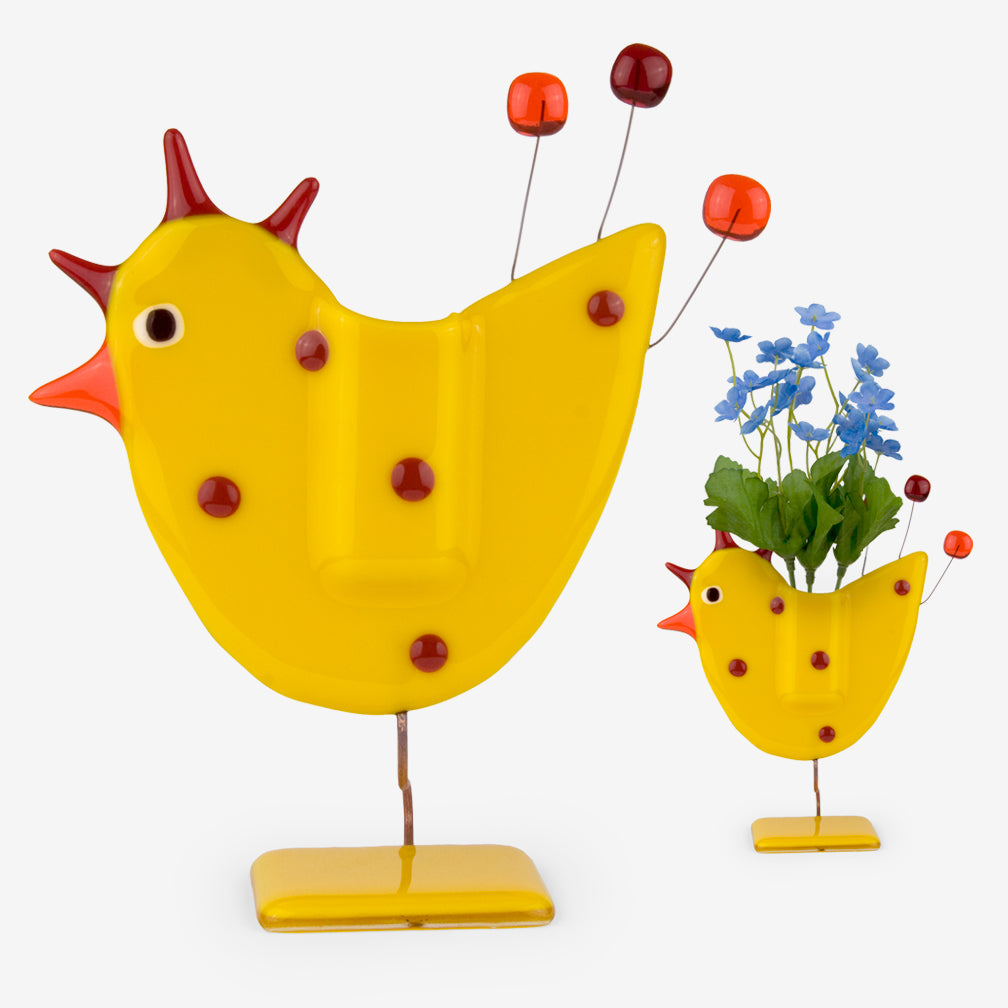 Glassfire Jewelry & More: Large Chicken Vase, Yellow