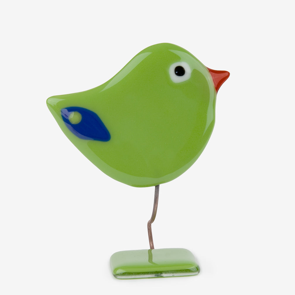 Glassfire Jewelry & More: Small Bird #12, Lime Green