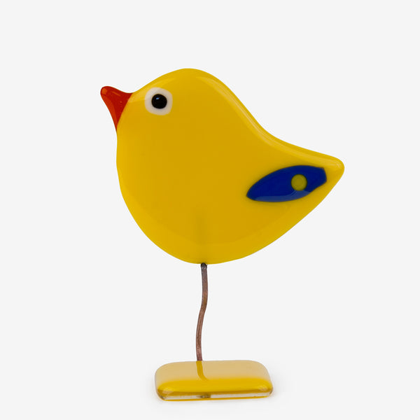Glassfire Jewelry & More: Small Bird #12, Yellow