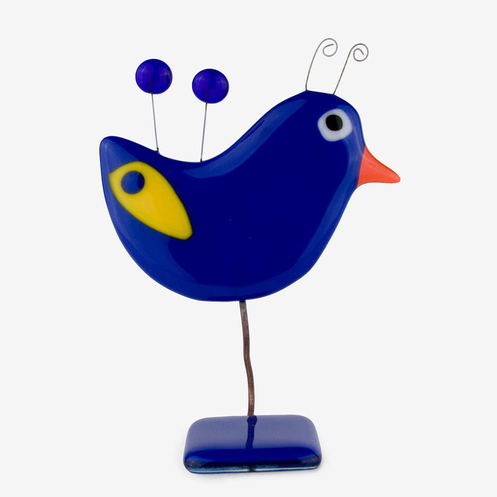 Glassfire Jewelry & More: Small Bird #3, Dark Blue