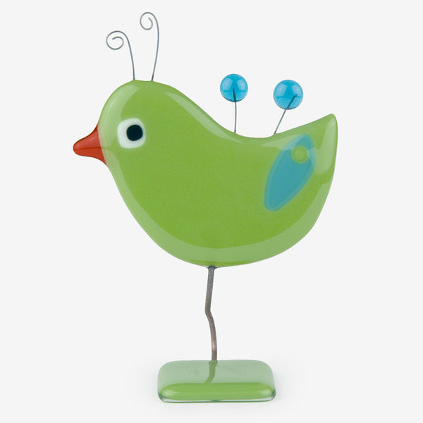 Glassfire Jewelry & More: Small Bird #3, Lime Green