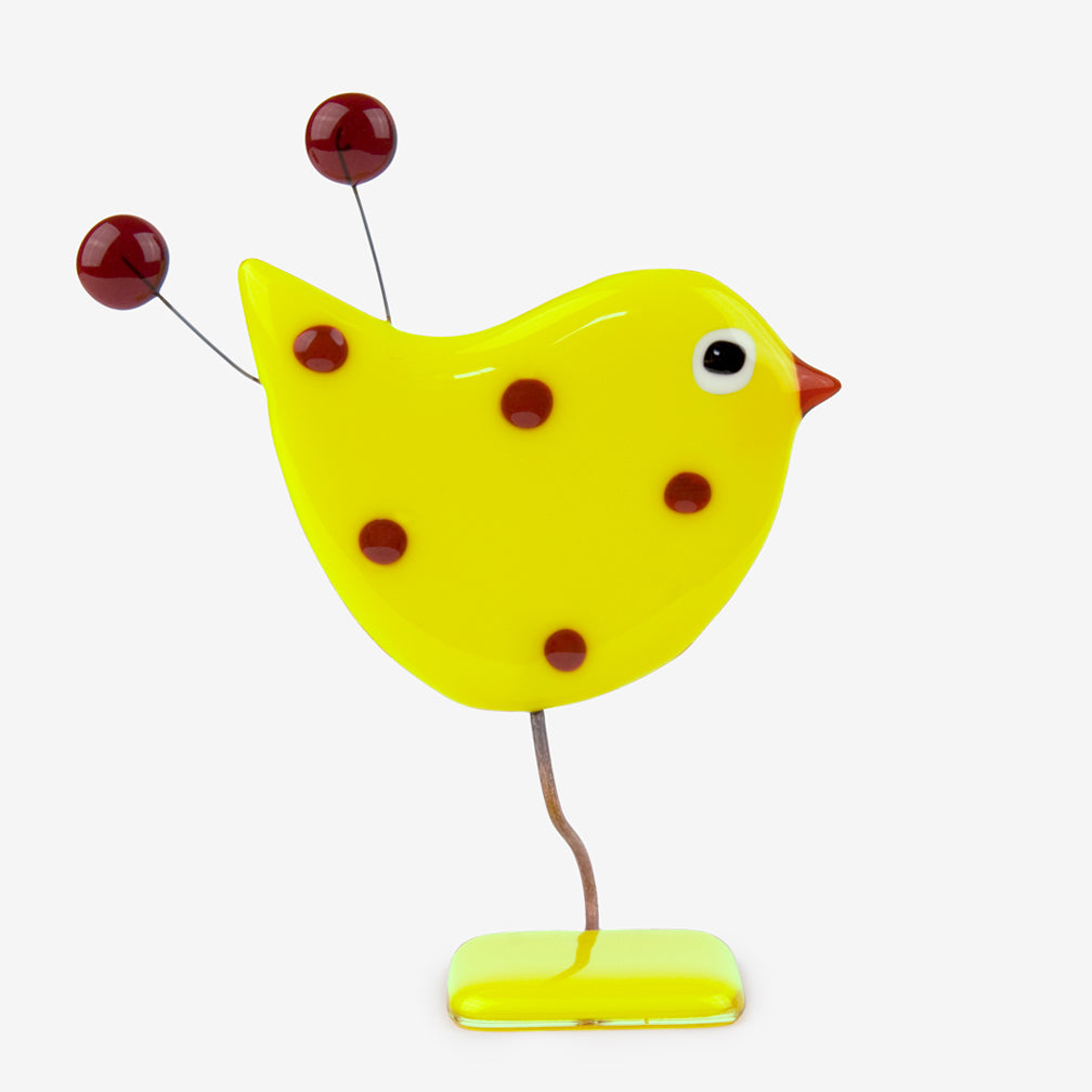 Glassfire Jewelry & More: Small Bird #6, Yellow