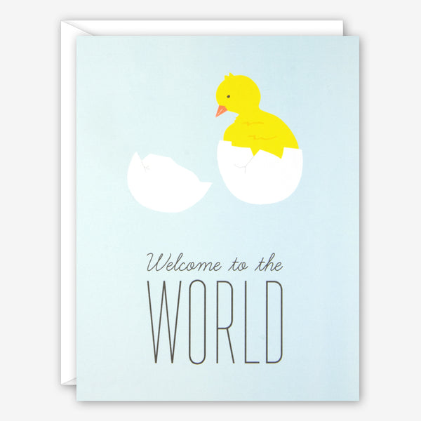 Graphic Anthology Baby Card: Welcome To The World, Baby Chick