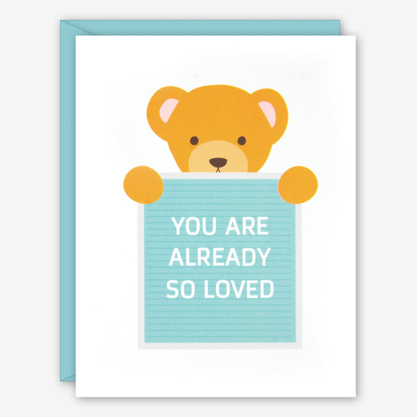 Graphic Anthology Baby Card: Teddy Bear