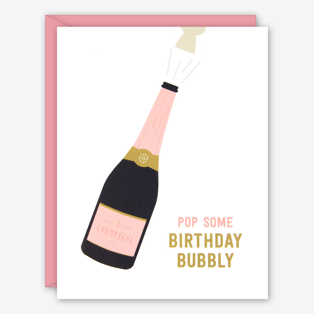 Graphic Anthology Birthday Card: Birthday Bubbly