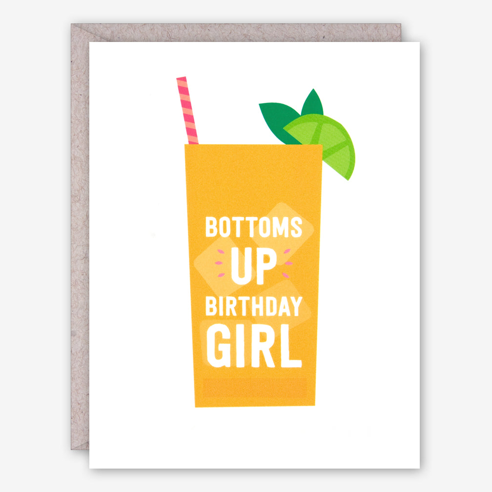 Graphic Anthology Birthday Card: Bottoms Up