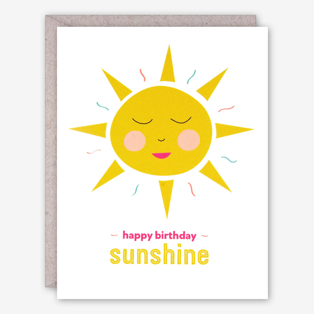 Graphic Anthology Birthday Card: Sunshine
