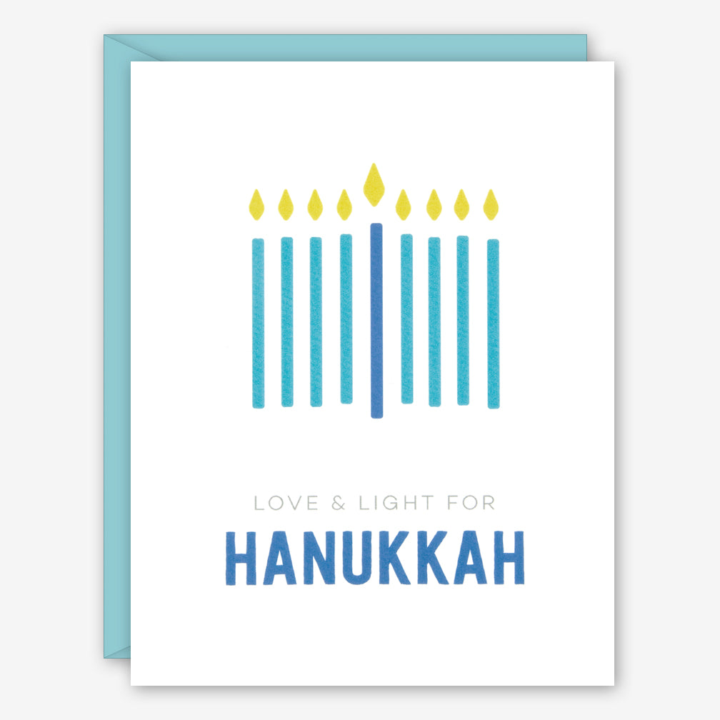 Graphic Anthology Hanukkah Card: Love & Light for Hanukkah