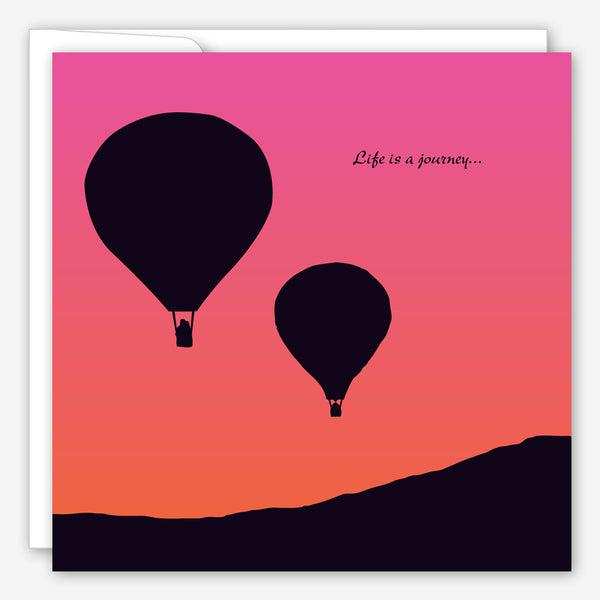 Great Arrow Anniversary Card: Hot Air Balloons