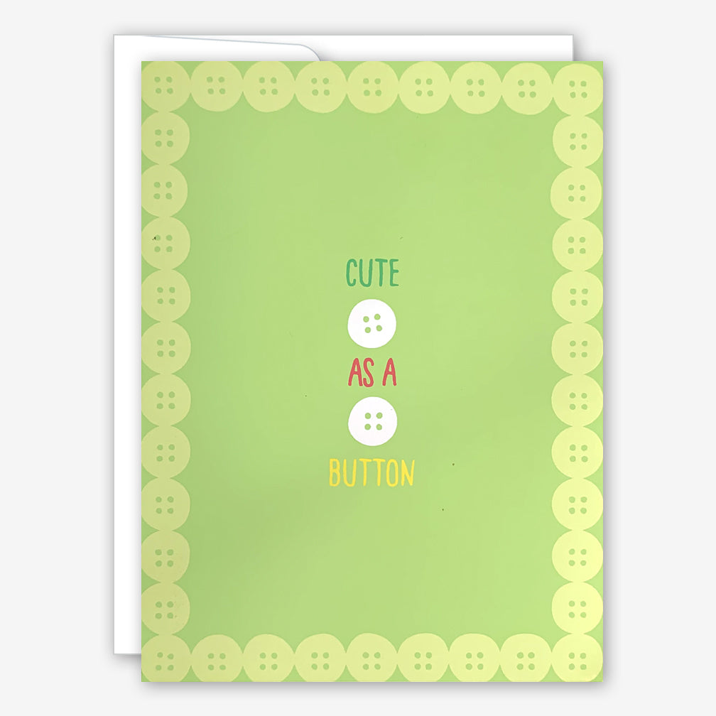 Great Arrow Baby Card: Cute as a Button