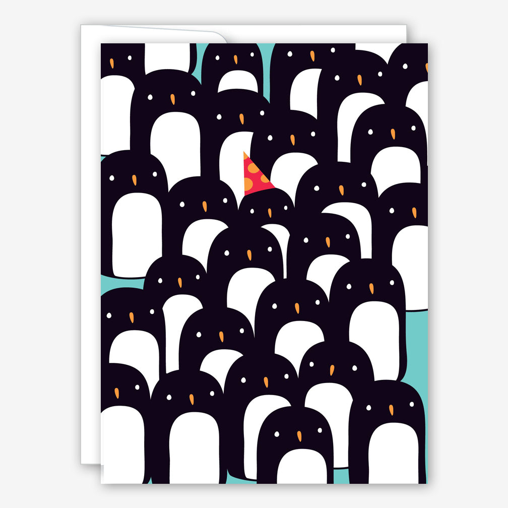 Great Arrow Birthday Card: Penguin Herd