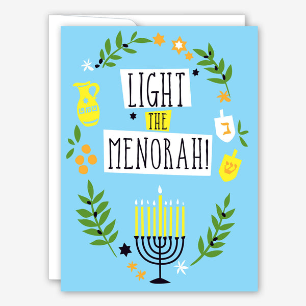 Great Arrow Chanukah Card: Light the Menorah
