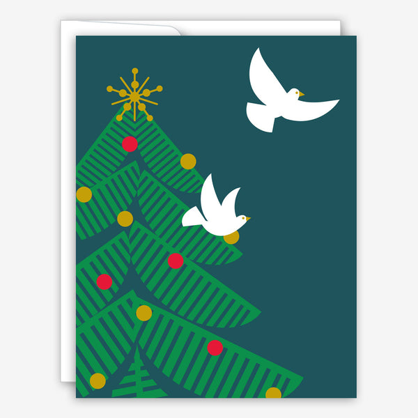 Great Arrow Christmas Card: Peace & Joy Doves