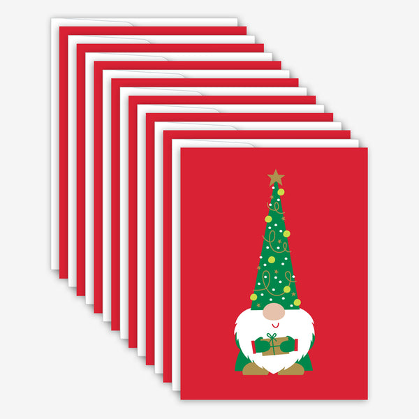 Great Arrow Christmas Box of Cards: Gnome With Metallic Detail