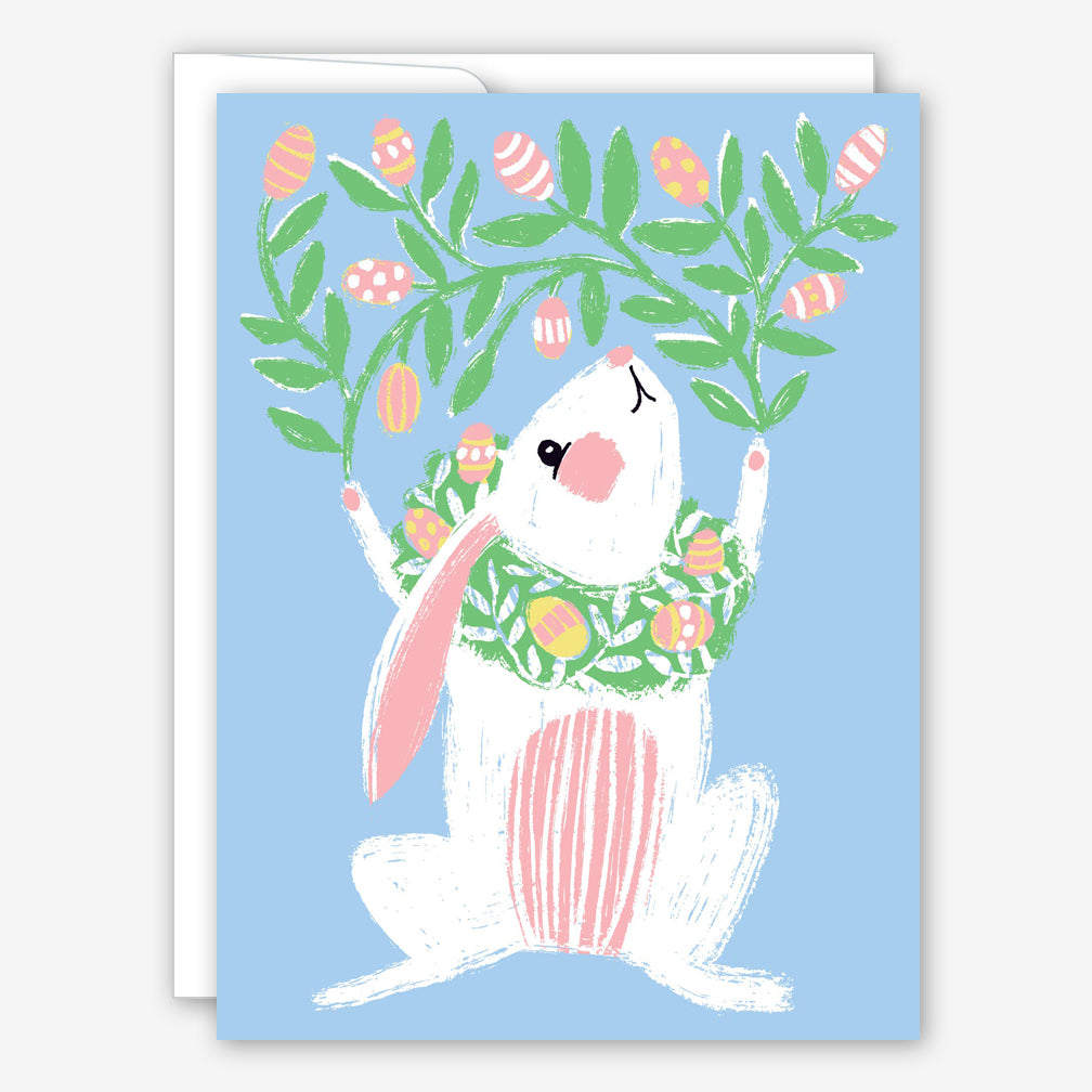 Great Arrow Easter Card: Bun Bun with Egg Wreath