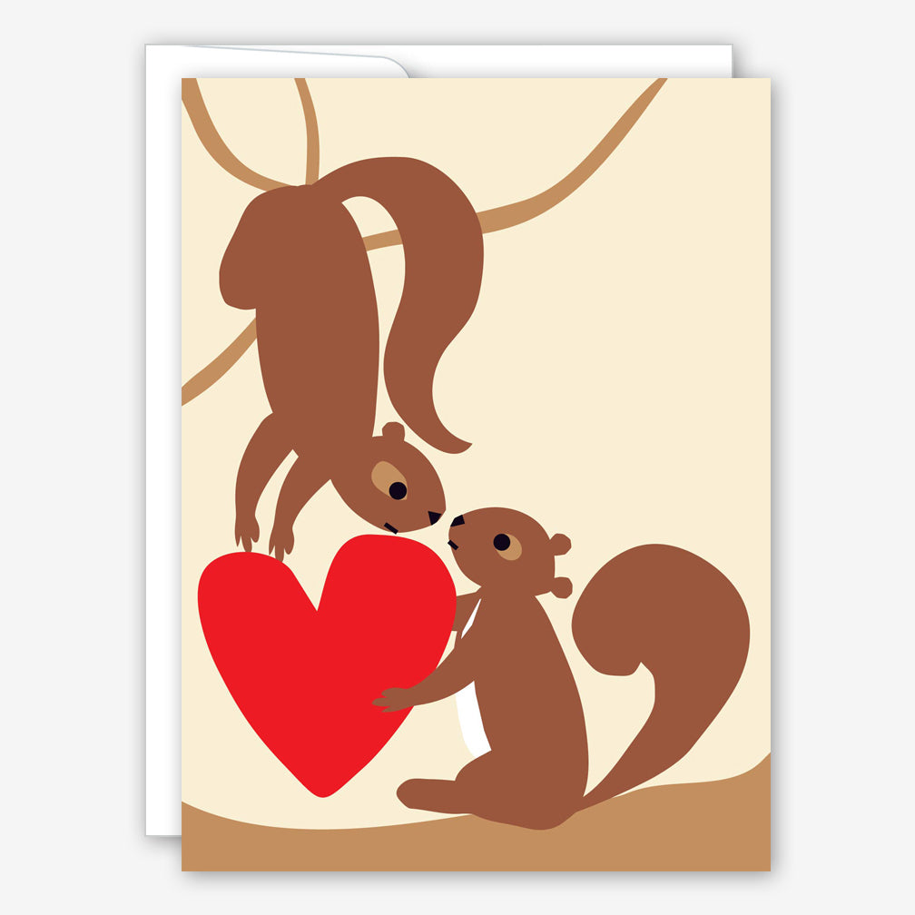 Great Arrow Love Card: Squirrels In Love