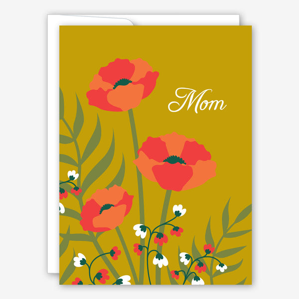 Great Arrow Mother’s Day Card: Poppies on Metallic Gold
