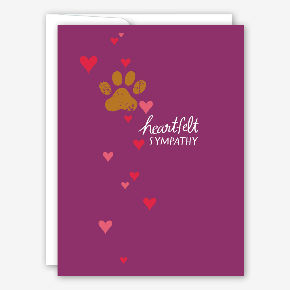 Great Arrow Pet Sympathy Card: Paw Print (Heartfelt Sympathy)