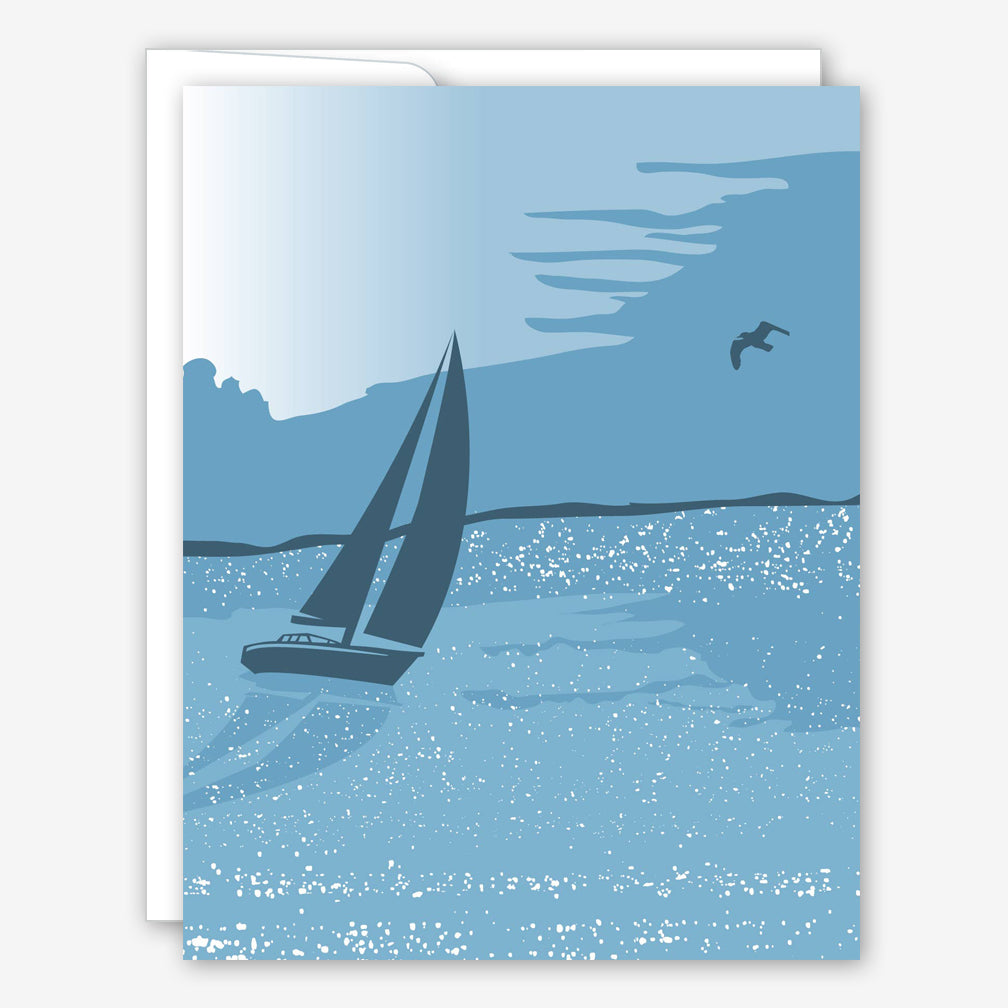 Great Arrow Sympathy Card: Sailboat - Helen Winnemore's