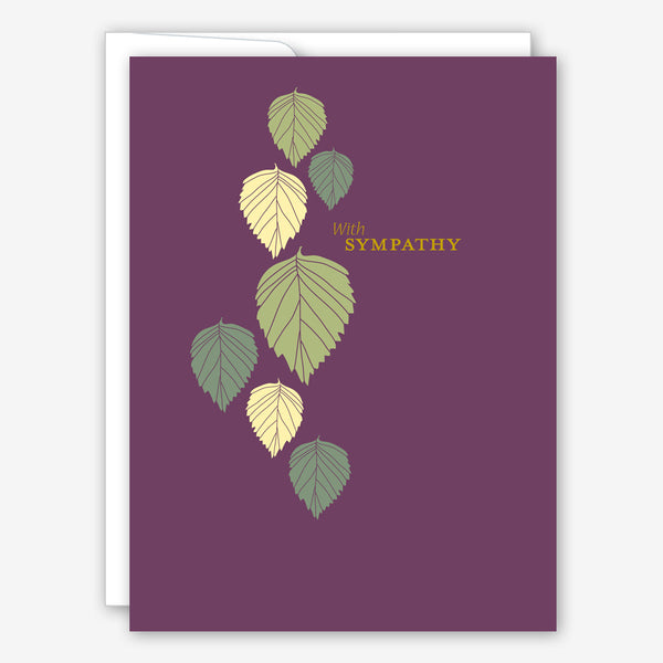 Great Arrow Sympathy Card: Cascading Leaves