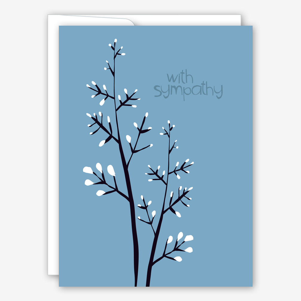 Great Arrow Sympathy Card: Pussy Willow