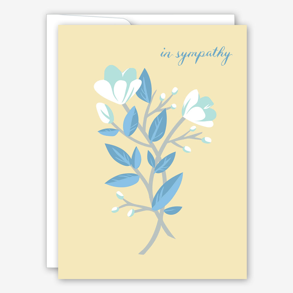 Great Arrow Sympathy Card: Magnolia Flowers
