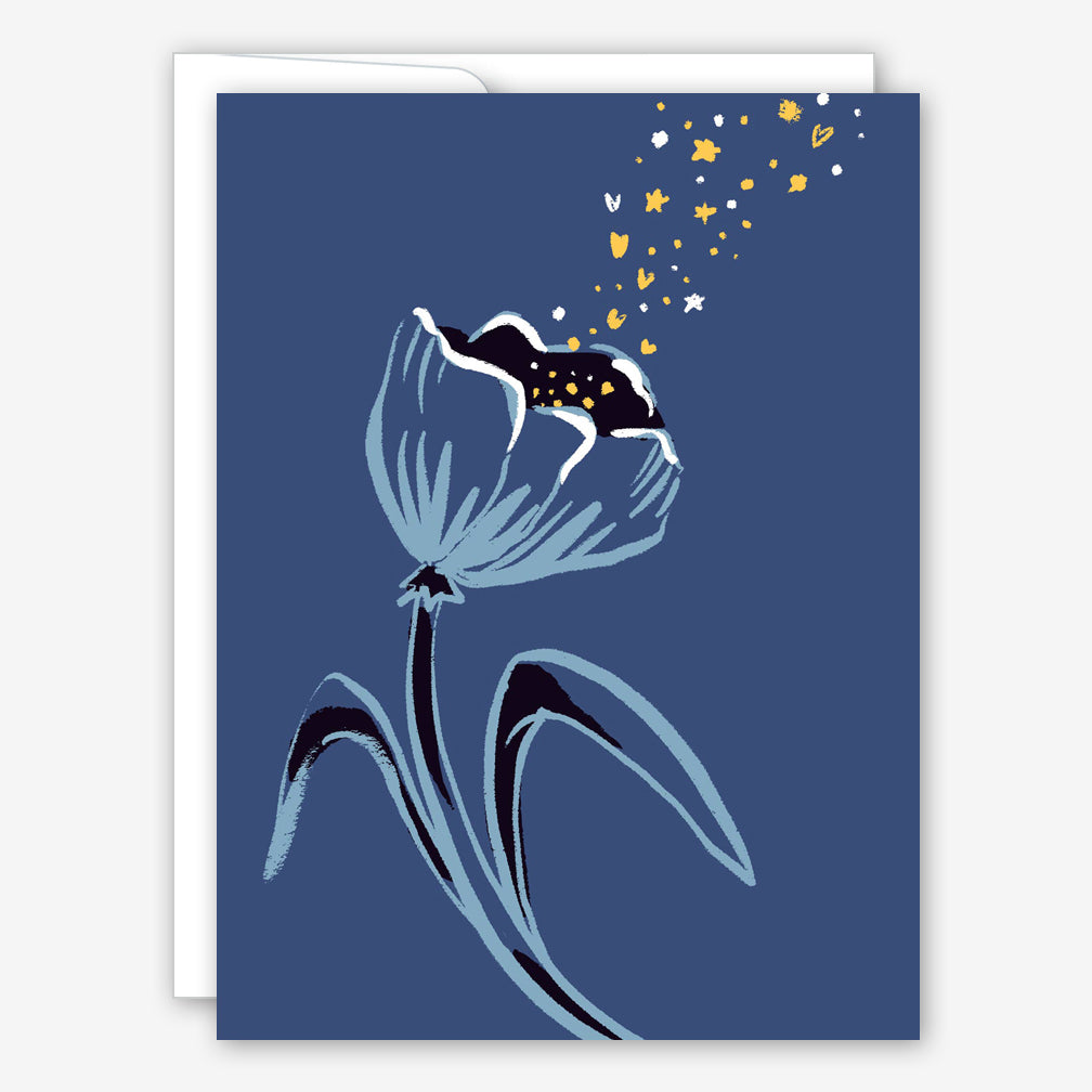 Great Arrow Sympathy Card: Night Flower