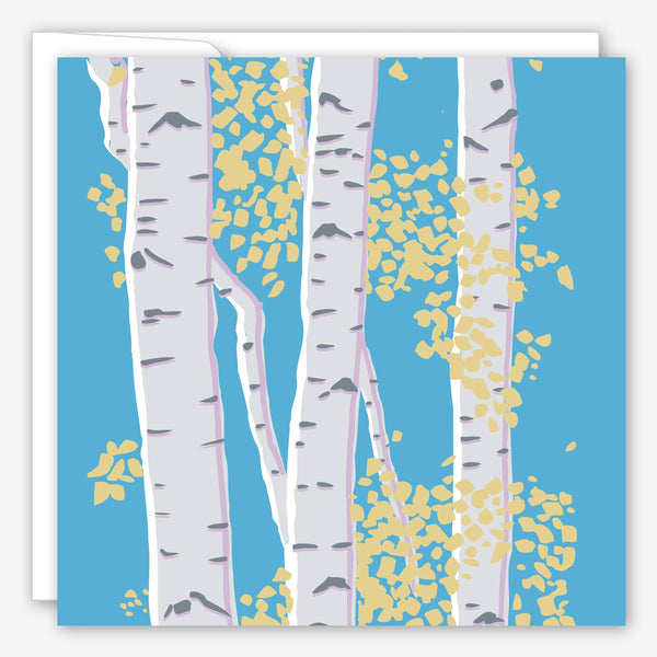 Great Arrow Sympathy Card: Birch Trees