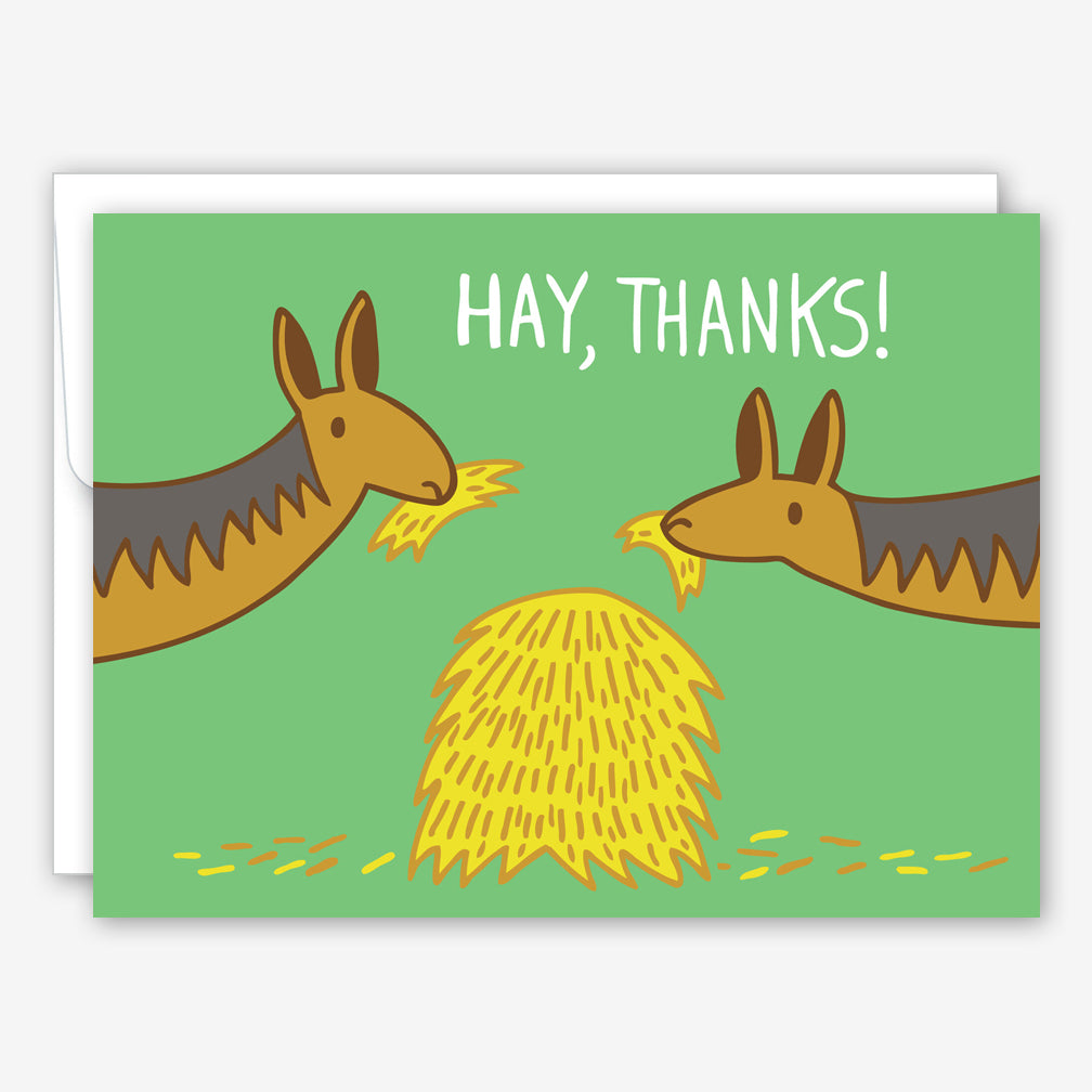Great Arrow Thank You Card: Hay, Thanks!
