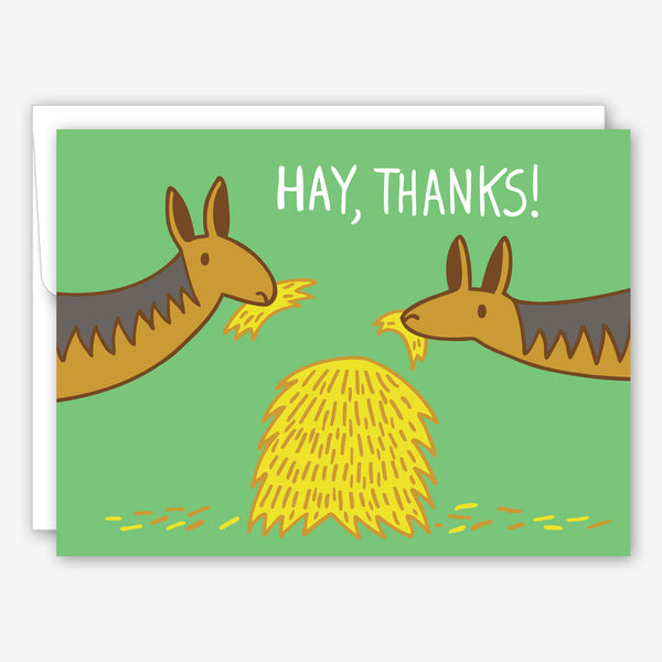 Great Arrow Thank You Card: Hay, Thanks!
