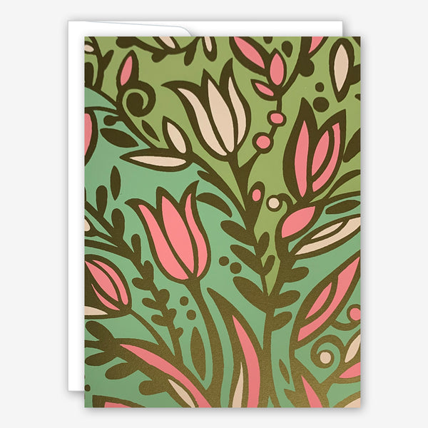 Great Arrow Thank You Card: Floral Pattern
