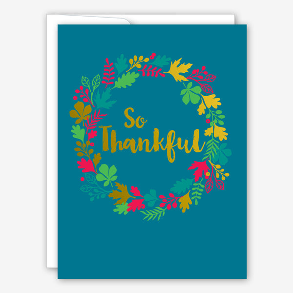 Great Arrow Thanksgiving Card: So Thankful Wreath