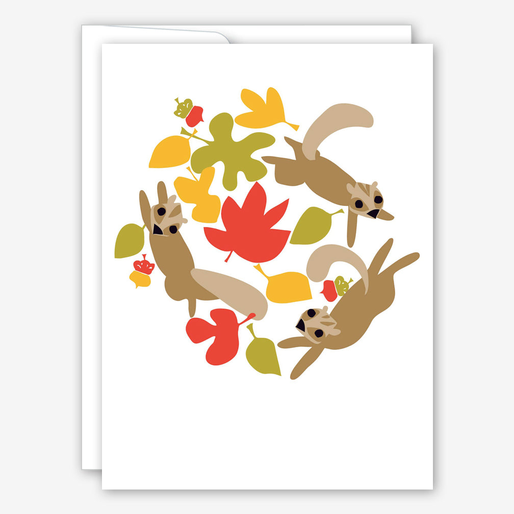 Great Arrow Thanksgiving Card: Squirrel Swirl