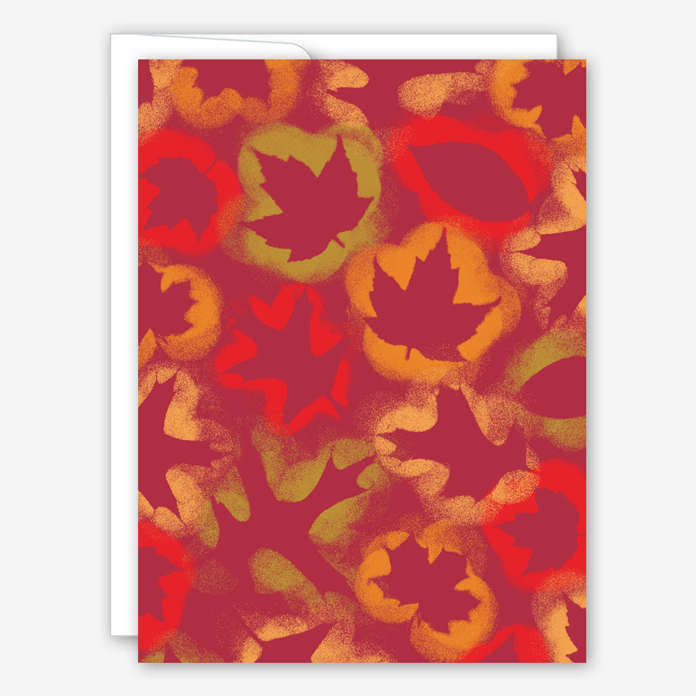 Great Arrow Thanksgiving Card: Spray Paint Leaves
