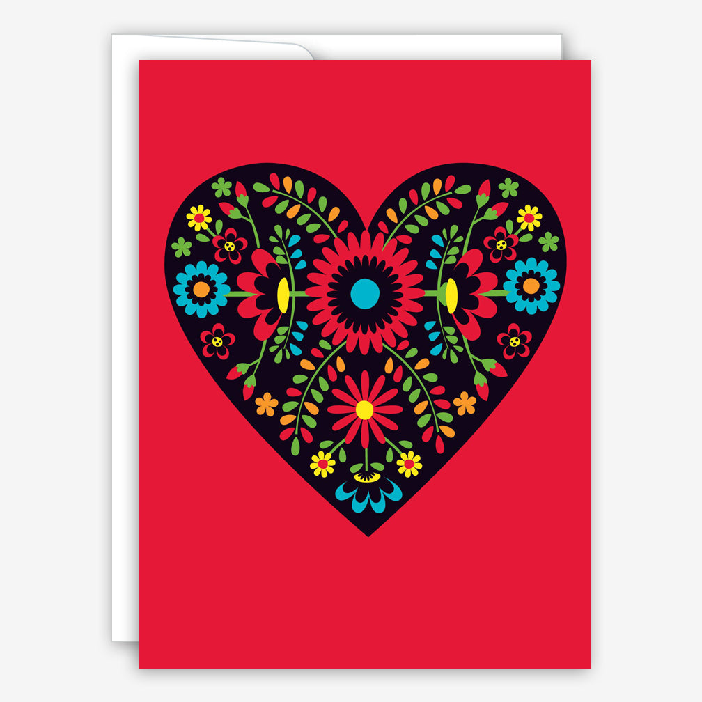 Great Arrow Valentine’s Day Card: Dutch Floral Heart
