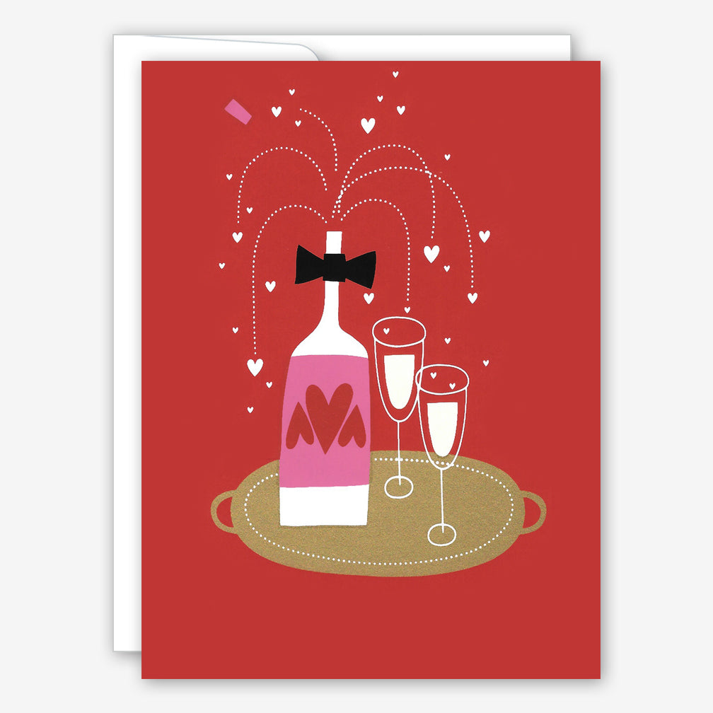 Great Arrow Valentine’s Day Card: Champagne Toast
