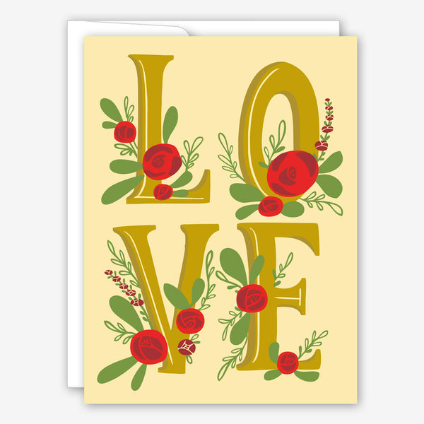 Great Arrow Valentine’s Day Card: Metallic Love with Roses