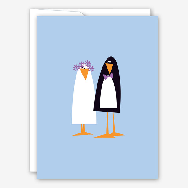 Great Arrow Wedding Card: Love Birds