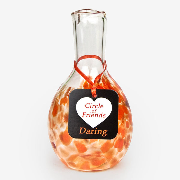 Henrietta Glass: Circle of Friends Vase: Daring/Orange