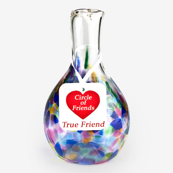 Henrietta Glass: Circle of Friends Vase: True Friend/Rainbow