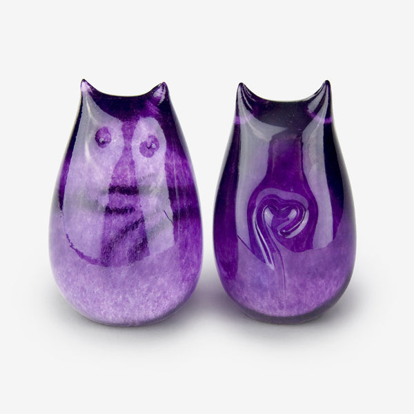 Henrietta Glass: Love Cats: Grape