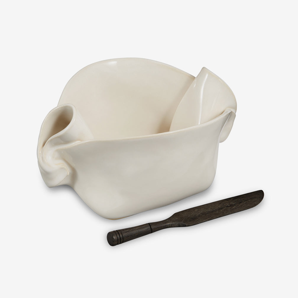 Hilborn Pottery Design: Pinch Pot: Simply White